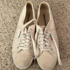 WHITE SUPERGA PLATFORMS